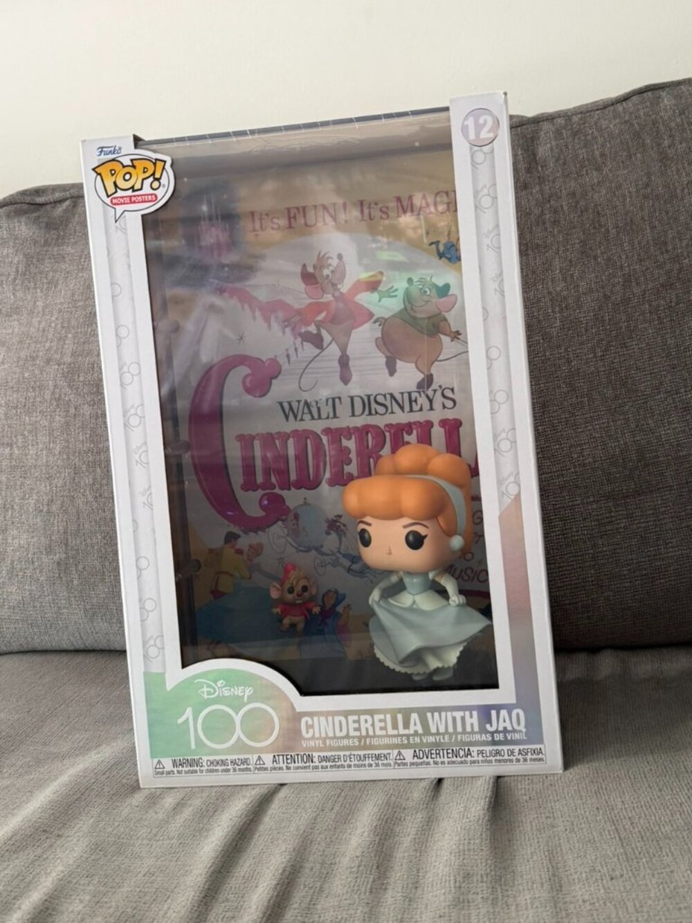 FUNKO POP! DISNEY 100th CINDERELLA with JAQ #12